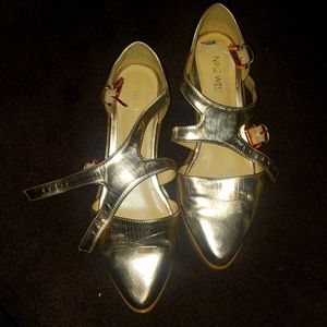 Nine West rose gold Mary Jane sz 8.